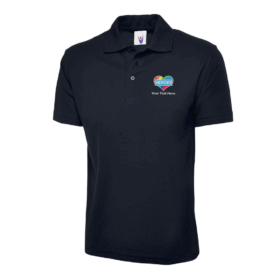 Rainbow Heart Heroes Polo Shirt, Vivid Promotion Workwear