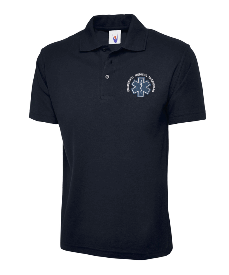 EMT Emergency Medical Technician Personalised Workwear Polo UC101 August 2025
