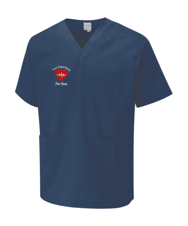 Cardiology Personalised Workwear Scrub Tunic UC921 August 2025