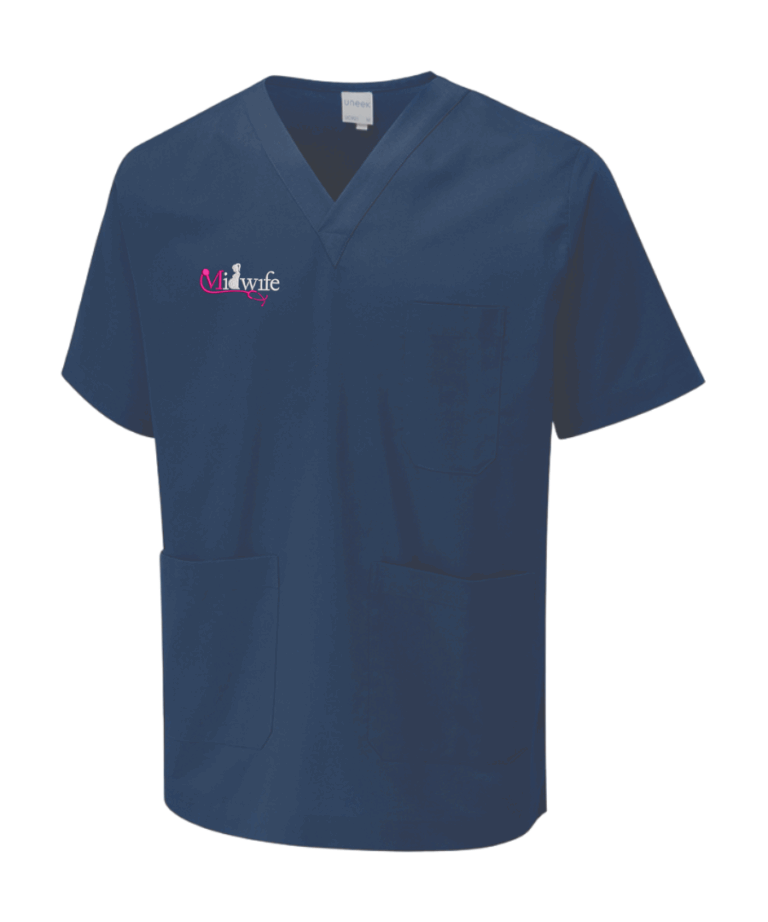 Midwifery Personalised Workwear Scrub Tunic UC921 August 2025