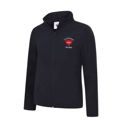 Ladies Personalised Cardiology Softshell Jacket, Vivid Promotion Workwear