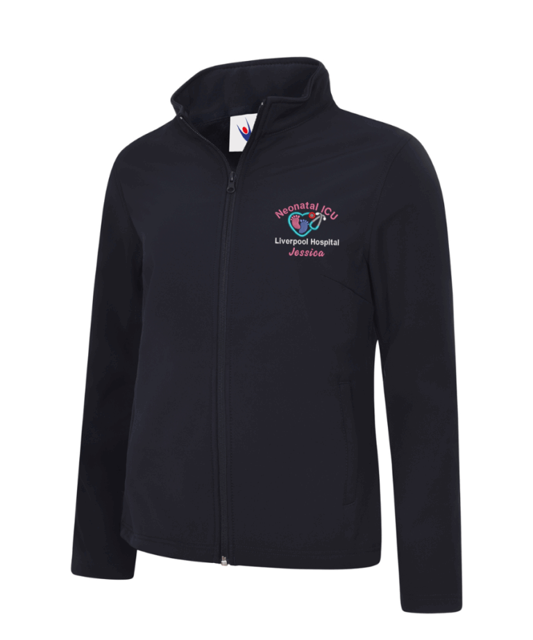 Neonatal ICU Personalised Workwear UC613 Ladies Softshell Jacket August 2025