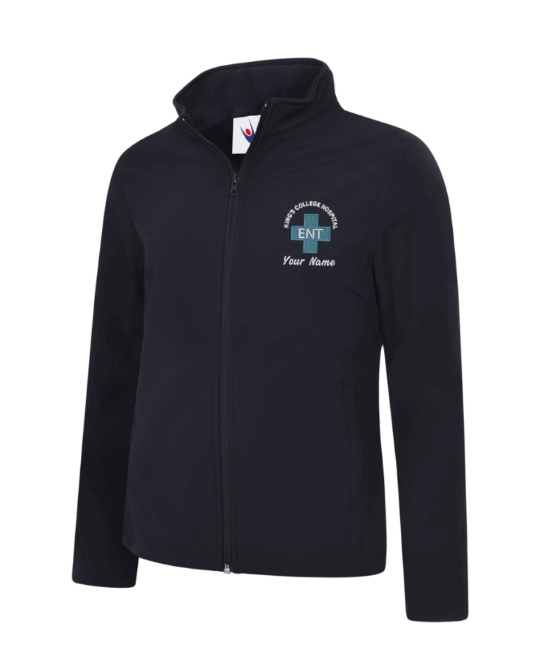 ENT Ear Nose Throat Personalised Workwear UC613 Ladies Softshell August 2025