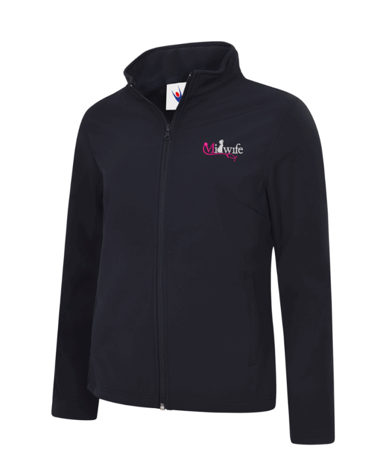 Midwifery Personalised Workwear UC613 Ladies Softshell Jacket August 2025