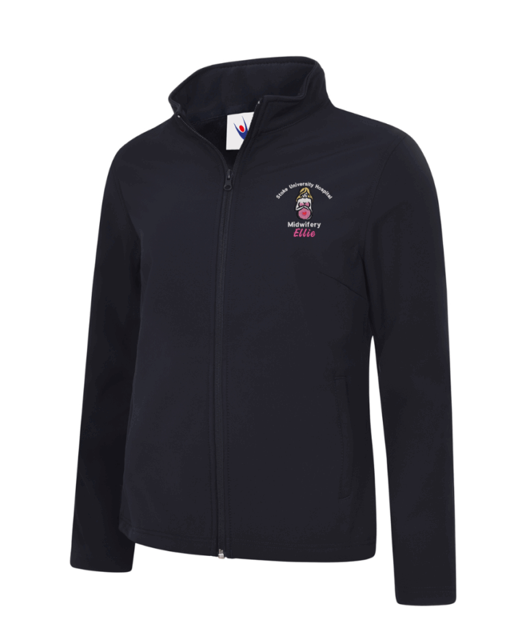 Mother & Baby Midwifery Personalised Workwear UC613 Ladies Softshell Jacket August 2025