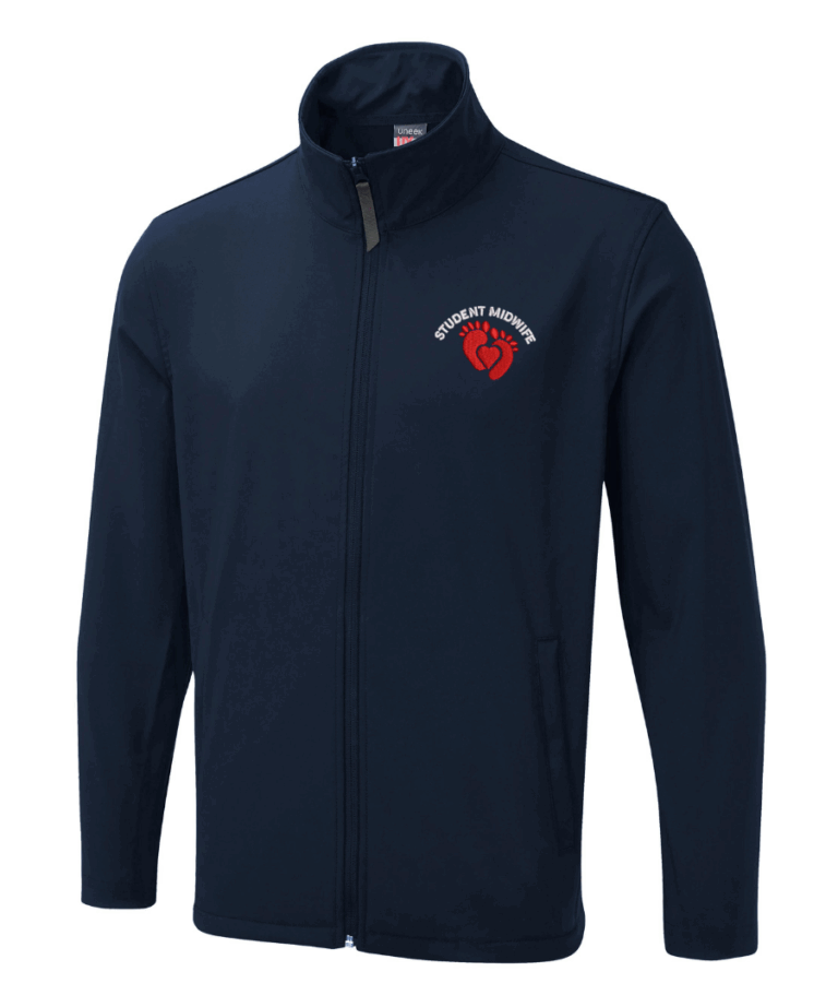 Student Midwife Personalised Workwear UX10 Softshell Jacket August 2025