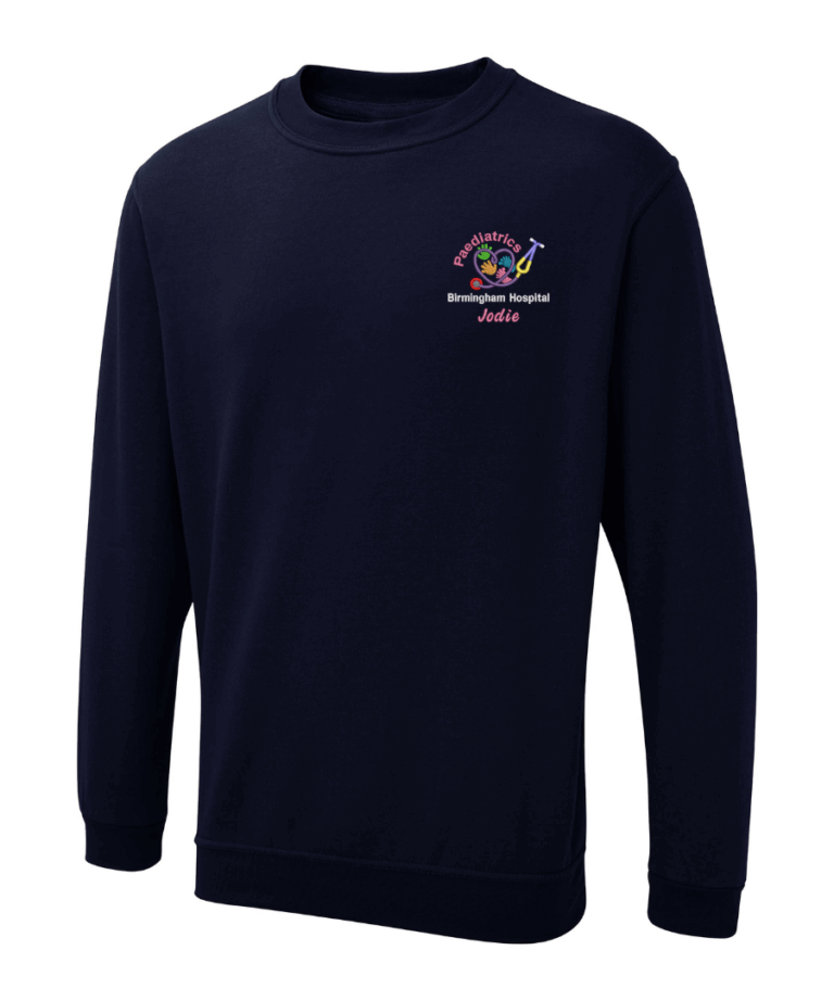 Paediatrics Stethoscope Personalised NHS Workwear Sweatshirt UX3 August 2025