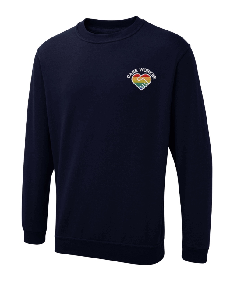 Care Worker Personalised Workwear Sweatshirt UX3 August 2025