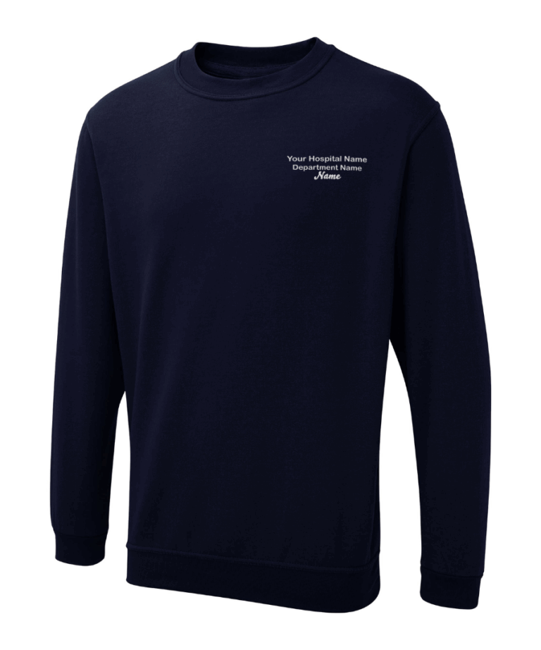 Your Name Here Personalised NHS Workwear Sweatshirt UX3 August 2025