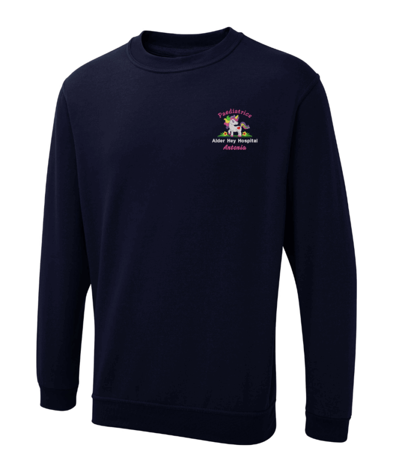 Paediatrics Unicorn Personalised NHS Workwear Sweatshirt UX3 August 2025