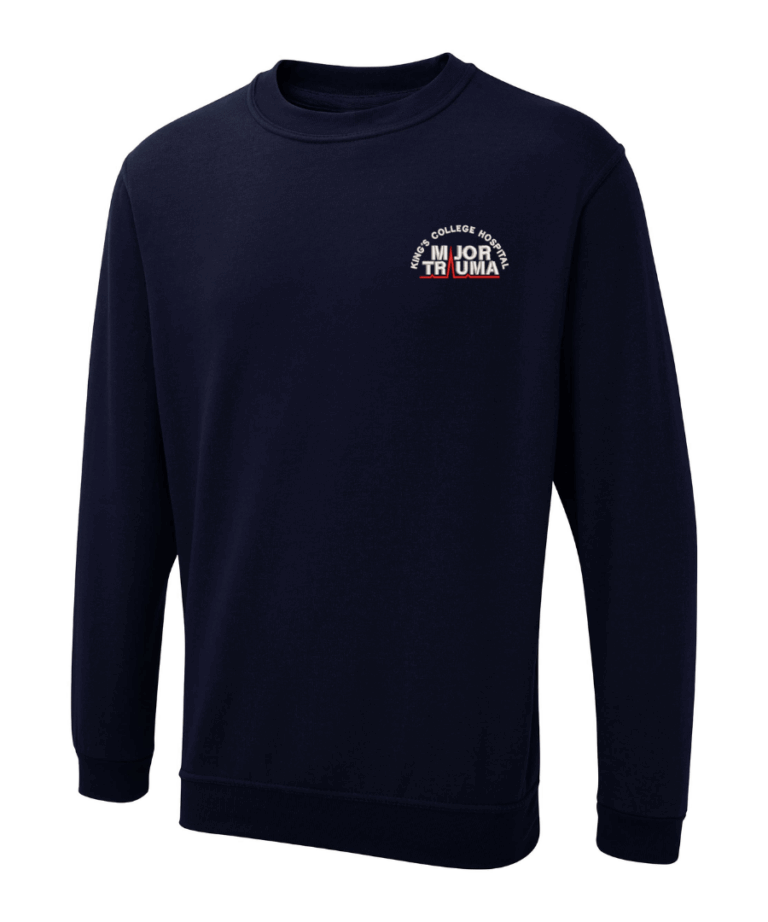 Major Trauma Personalised Workwear UX3 Sweatshirt August 2025