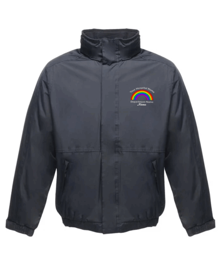 Rainbow Personalised NHS Workwear Waterproof Jacket RG045 August 2025