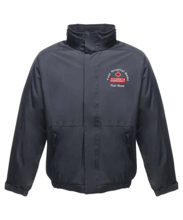 Accident & Emergency Waterproof Jacket Personalised Custom Name Hospital RG045 August 2025