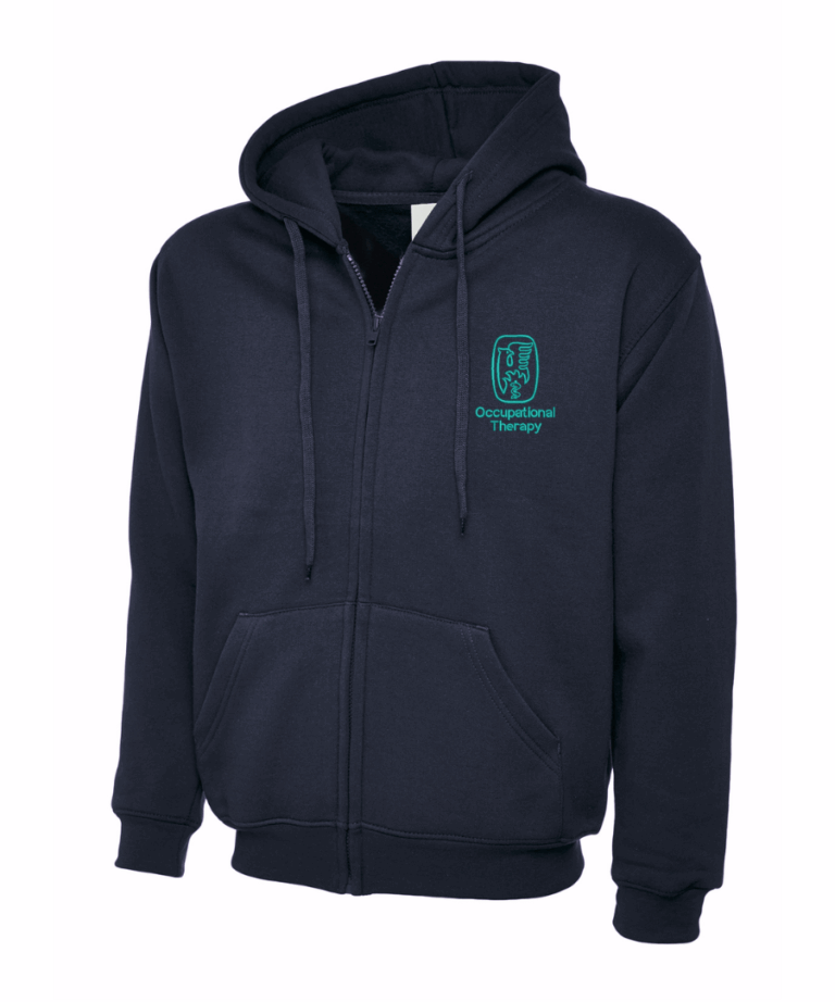 Occupational Therapy Personalised Workwear Zip Hoodie UC504 August 2025