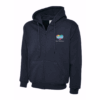 Rainbow Heart Heroes Personalised NHS Workwear Zip Hoodie UC504 August 2025
