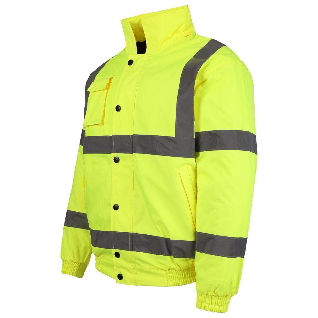 HI VIS BOMBER JACKET, Vivid Promotion Workwear