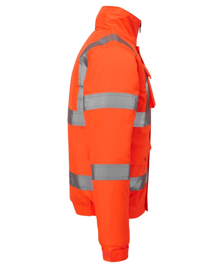Alternative view of HI VIS BOMBER JACKET