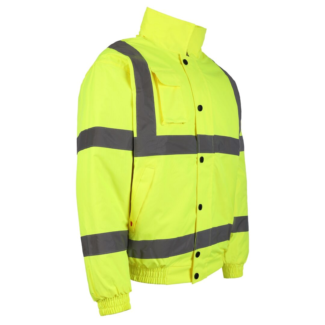 HI VIS BOMBER JACKET, Vivid Promotion Workwear