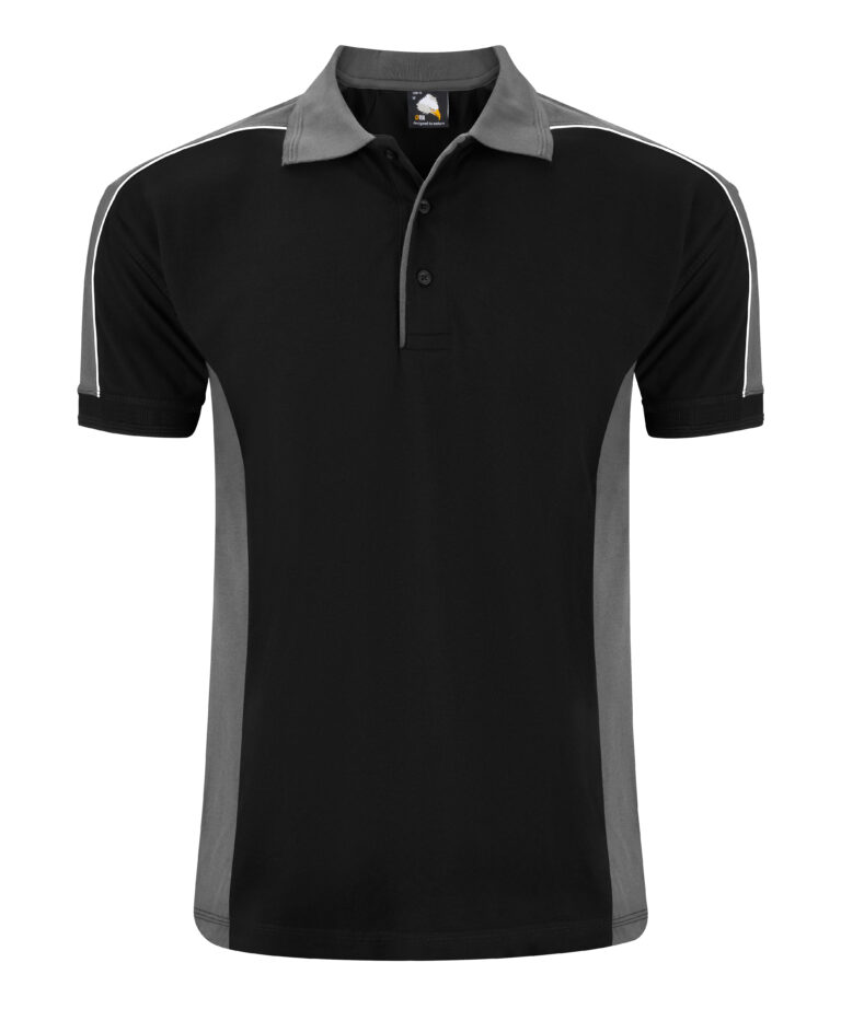 Workwear Orn Avocet Poloshirt - Black - Graphite - XS