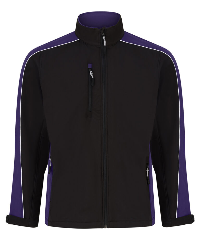 Workwear Orn Avocet Softshell - Black - Purple - XS