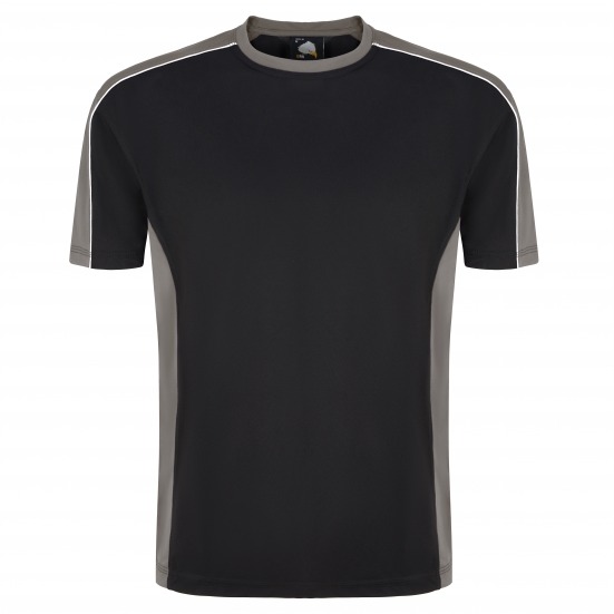 Workwear Orn Avocet Wicking T-Shirt - Black - Graphite - XS