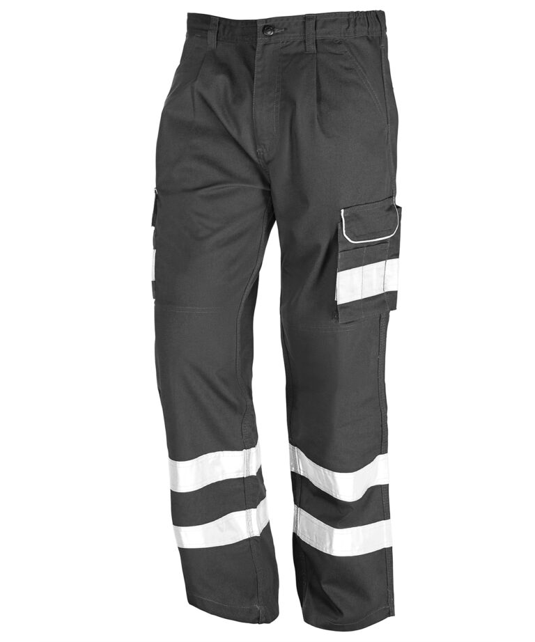 Workwear Orn Condor Kneepad Trouser - 2 HV Bands - Graphite - T - 52