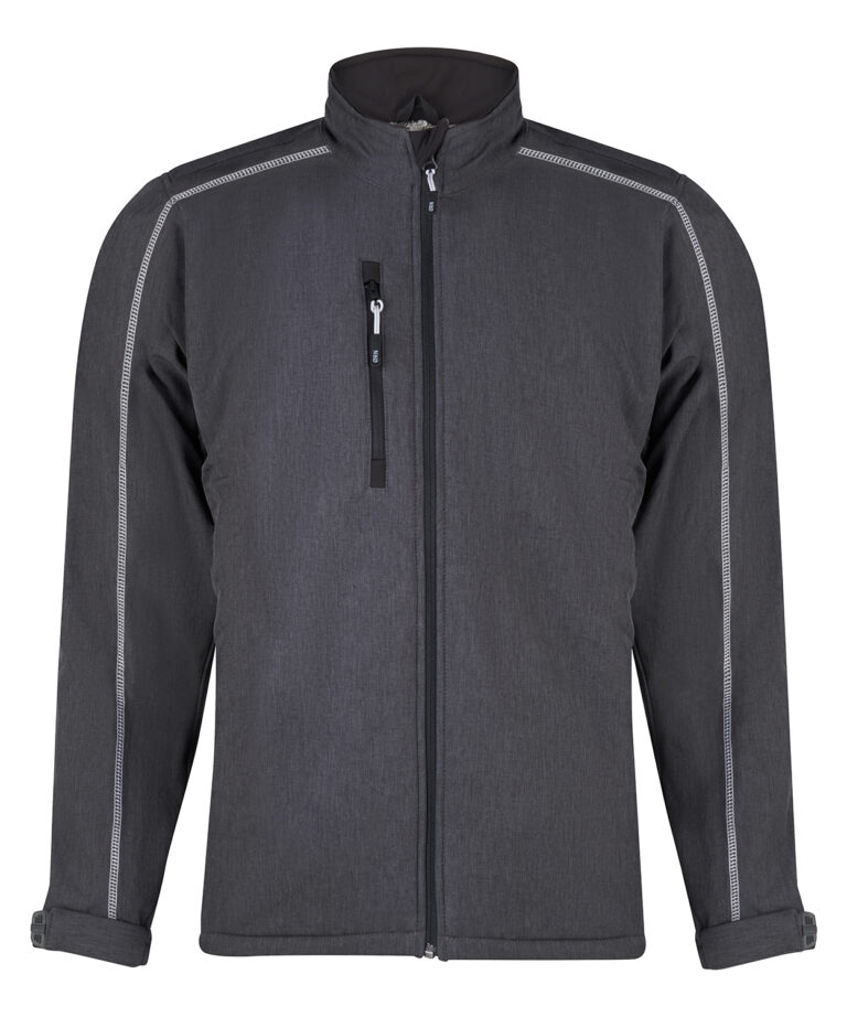 Workwear Orn Crane Fur-Lined Softshell - Charcoal Melange - Black - XS