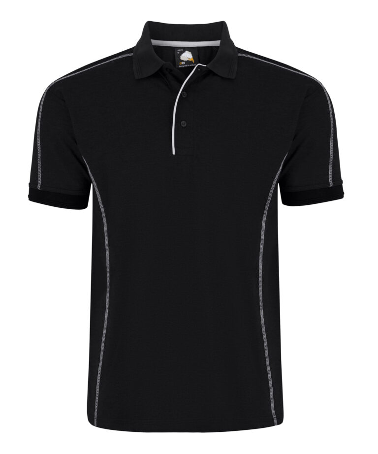 Workwear Orn Crane Poloshirt - Black - XS