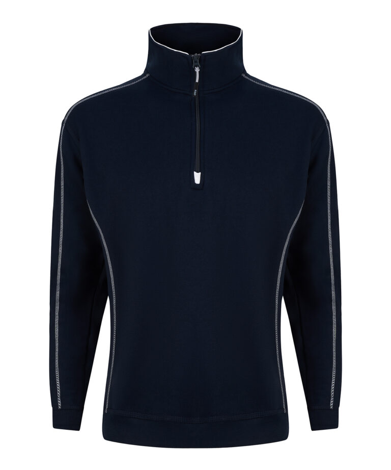 Orn Crane Quarter Zip Sweatshirt, Vivid Promotion Workwear