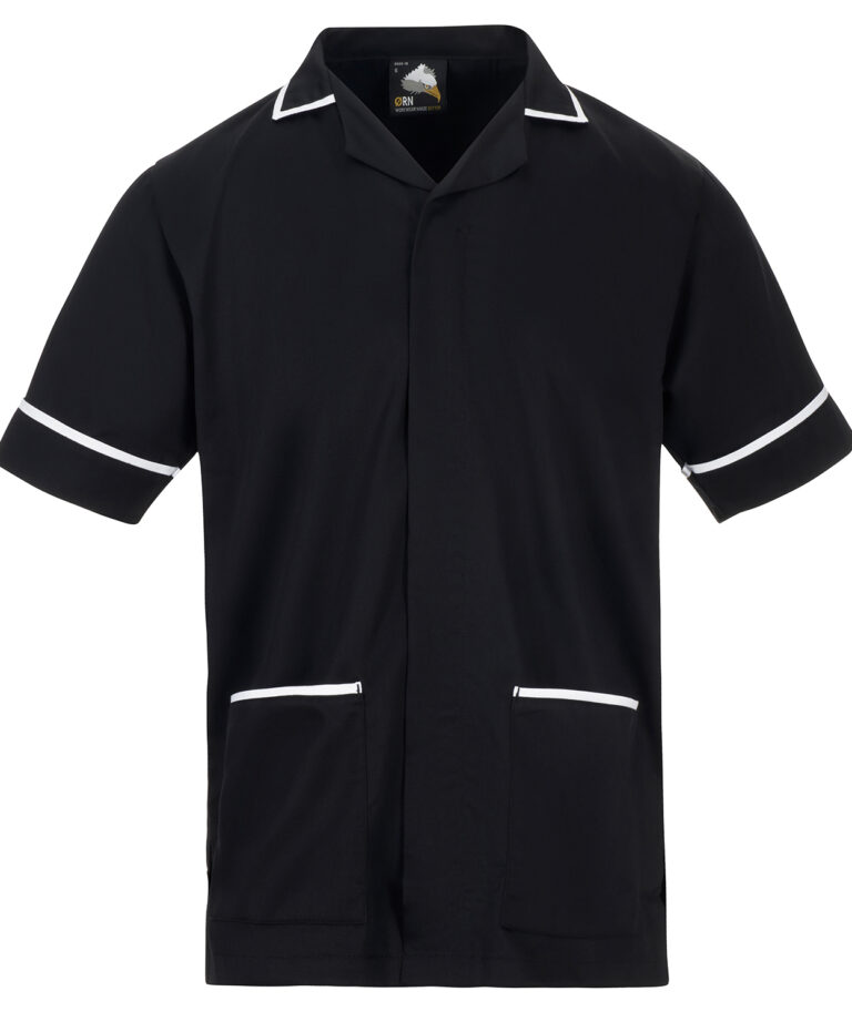 Workwear Orn Darwin Male Tunic - Black - White - XL