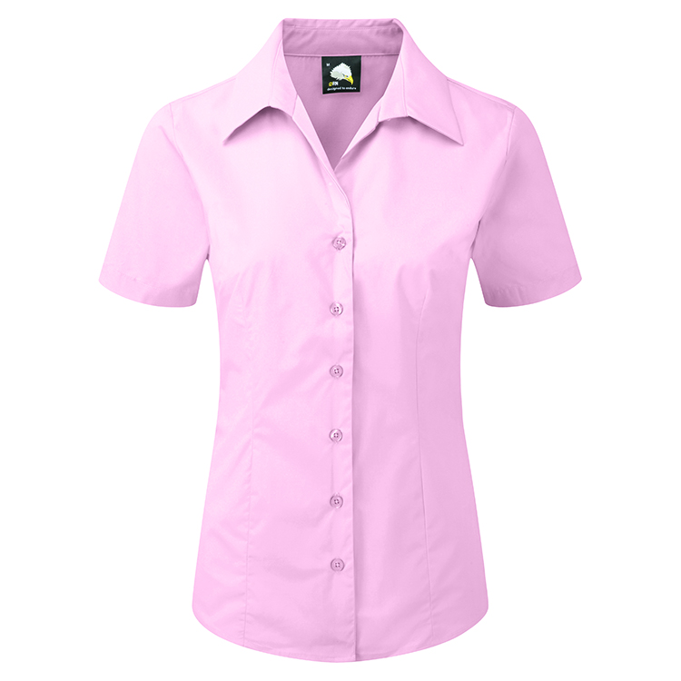 Workwear Orn Edinburgh Premium S/S Blouse - Pink - 18
