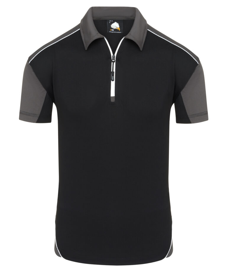Workwear Orn Fireback Wicking Poloshirt - Black - Graphite - XS