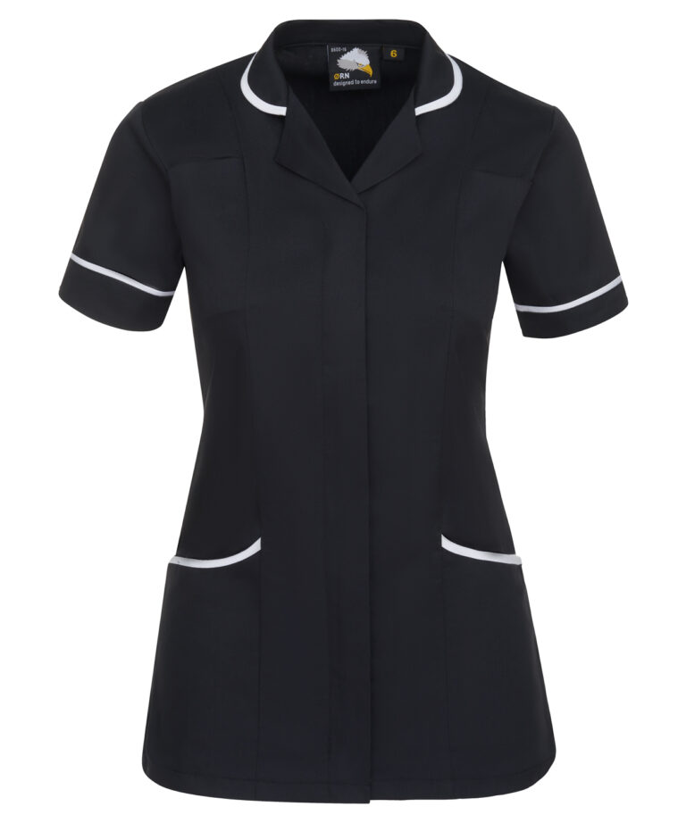 Workwear Orn Florence Classic Tunic - Black/White - 8