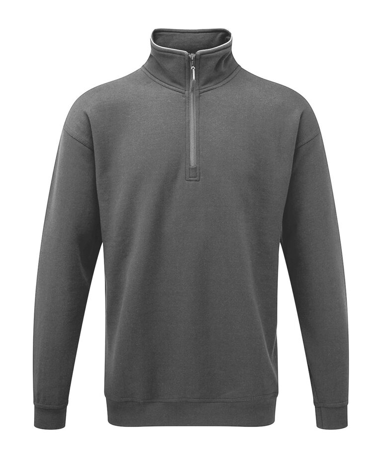 Workwear Orn Grouse Quarter Zip Sweatshirt - Graphite - XS