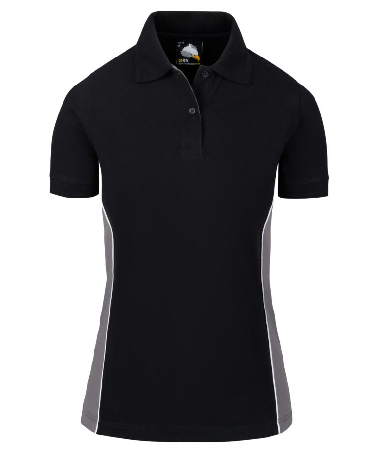 Workwear Orn Ladies Silverswift Poloshirt - Black - Graphite - 8