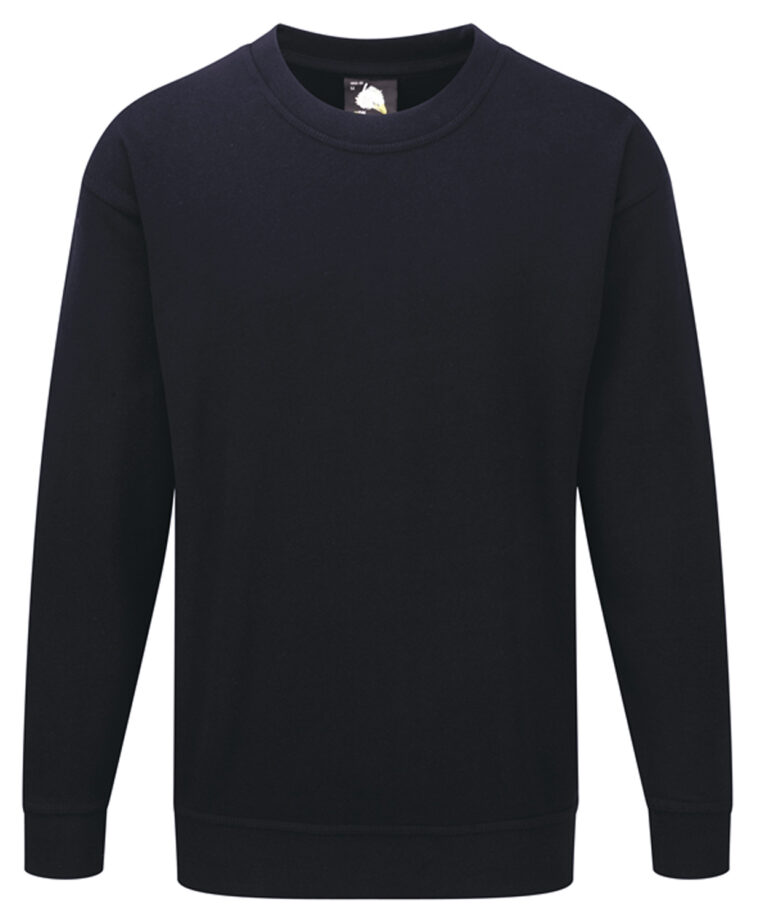 Workwear Orn Seagull 100% Cotton Sweatshirt - Navy - XS