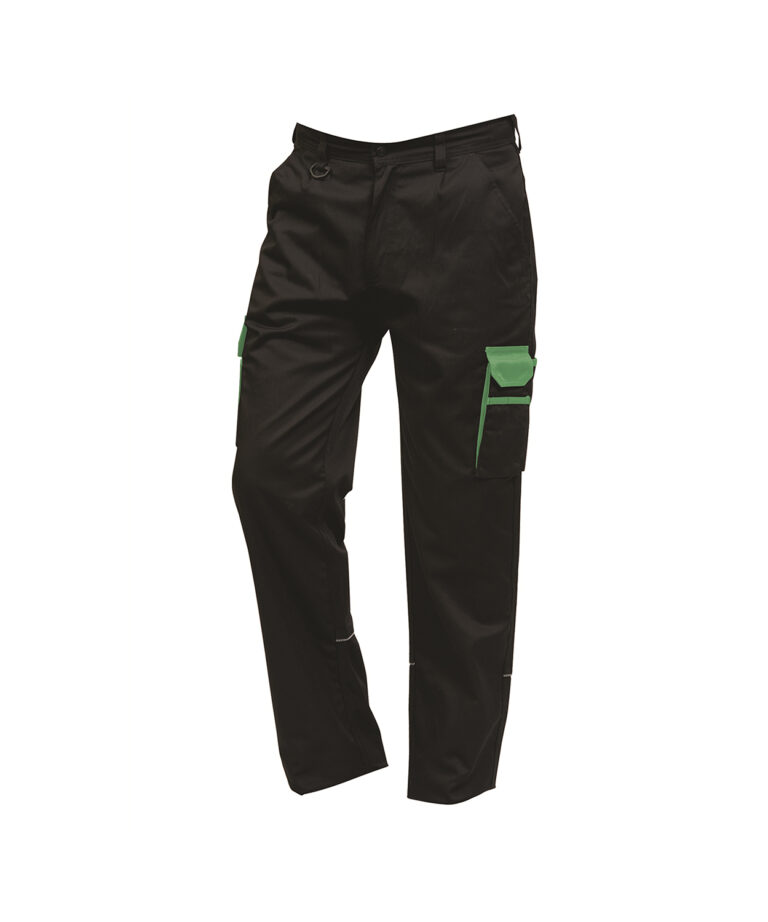 Workwear Orn Silverswift Combat Trouser - Black - Lime - T - 52