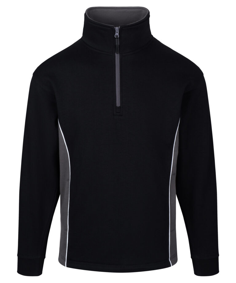 Workwear Orn Silverswift Quarter Zip Sweatshirt - Black - Graphite - XS