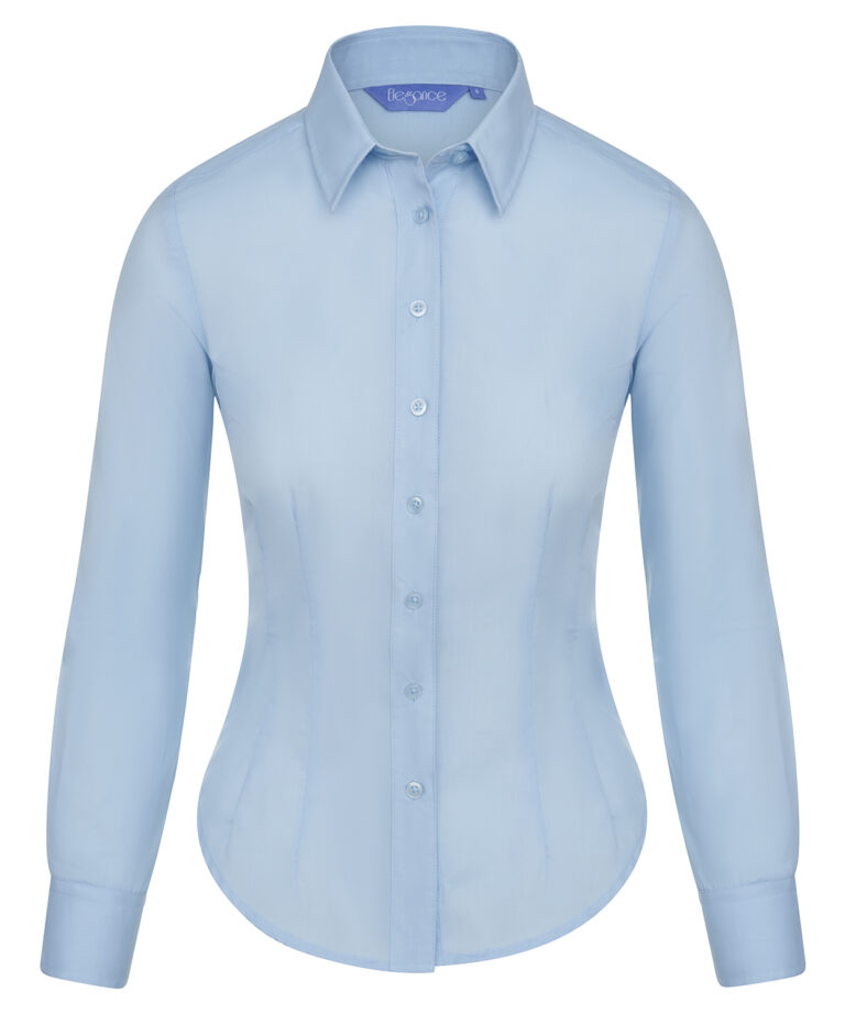 Workwear Orn The Essential L/S Blouse - Sky - 8