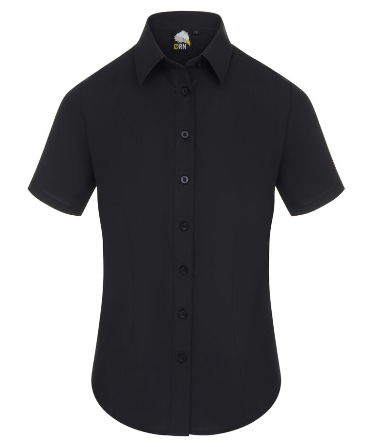 Workwear Orn The Essential S/S Blouse - Black - 8