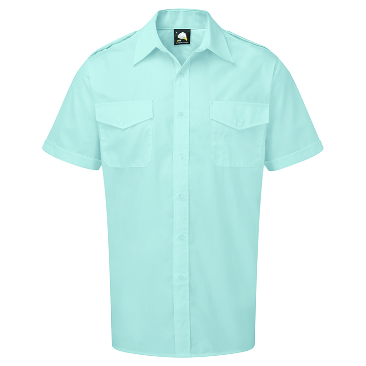 Workwear Orn The Essential S/S Pilot Shirt - Sky - 16