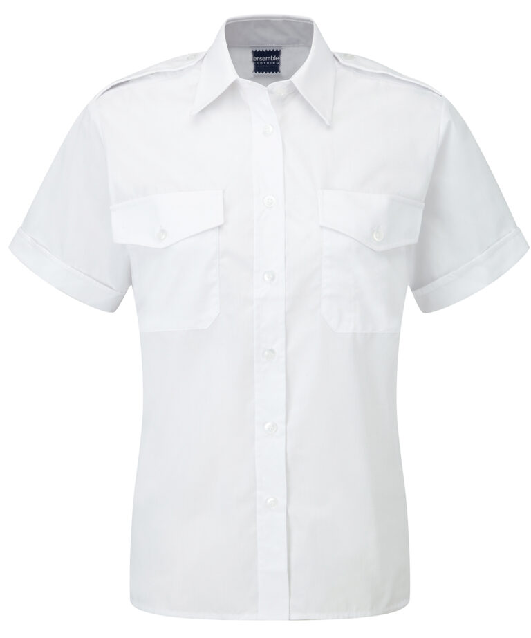 Workwear Orn The Premium S/S Pilot Blouse - White - 28