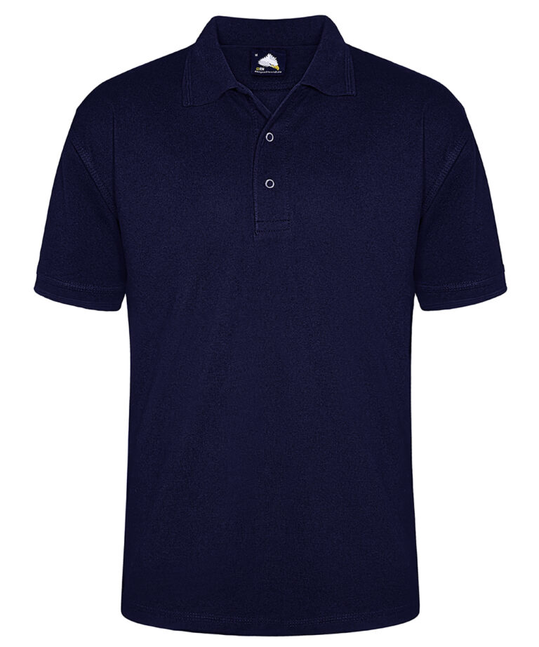 Workwear Orn Warbler Stud Poloshirt - Navy - XS