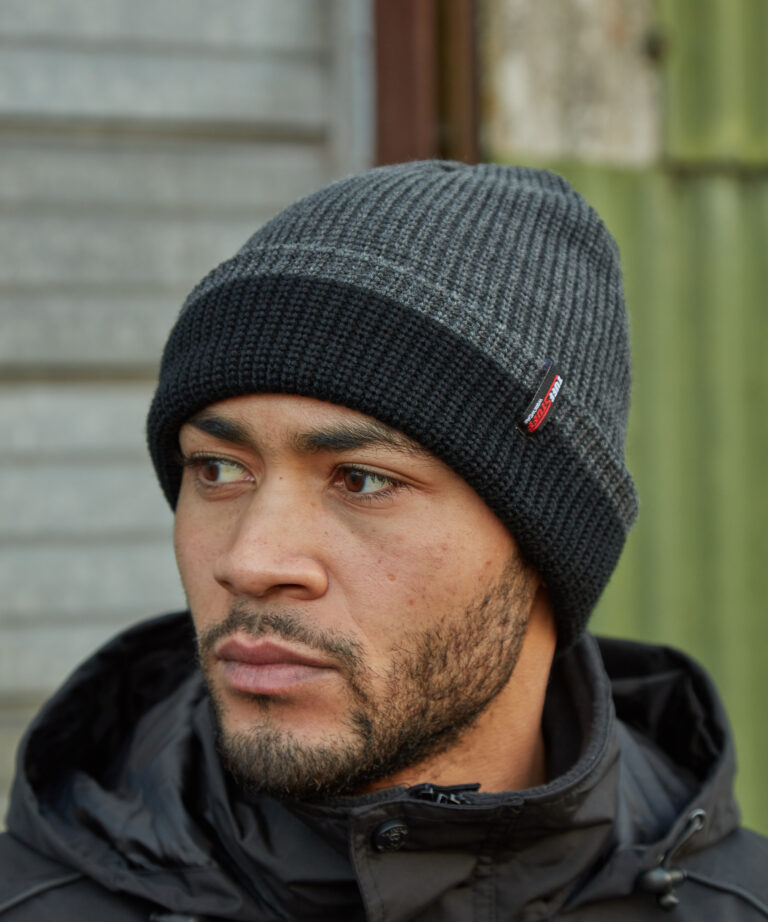 TUFFSTUFF PRO WORK TWO TONE BEANIE, Vivid Promotion Workwear