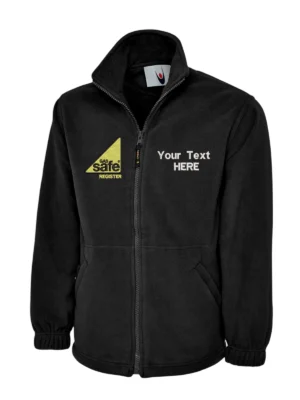 Gas Safe Plumber Fleece Jacket Embroidered Personalised, Vivid Promotion Workwear