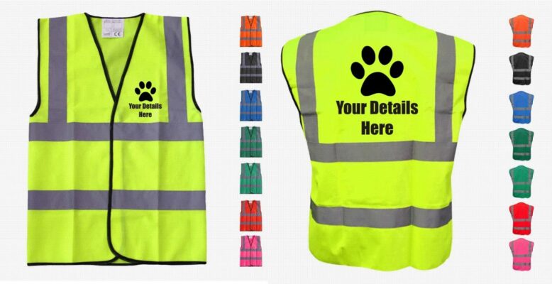 Printed Dog Walker Hi-Vis Vest 11