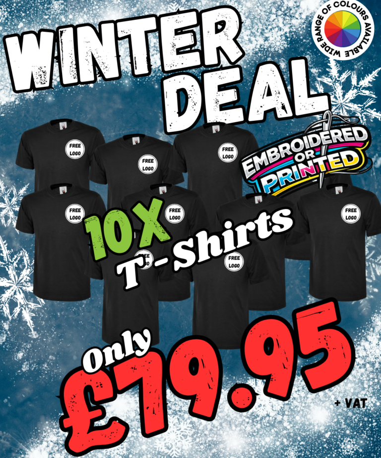 BUNDLE OF 10X T-SHIRTS EMBROIDERED OR PRINTED CUSTOM WORKWEAR