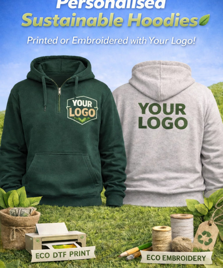 Personalised sustainable hoodies
