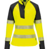 PW3 Hi-vis &frac14;-zip sweatshirt (T172), Vivid Promotion Workwear