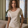 Women’s stretch 3/4-sleeve tee (460), Vivid Promotion Workwear